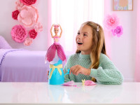 barbie jmf57 păpușă barbie parfumată "petal pop" &icirc;ntr-o rochie roz cu lalea