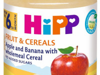 hipp 4803 terci de cereale integrale mere-banane (6 m+) 190 gr.