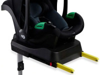 kinderkraft Автокресло mink pro i-size (40-75 см.) в комплекте с базой fx isofix (чёрный)