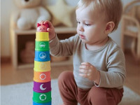 baby mix 46287 Музыкальная пирамидка с погремушкой
