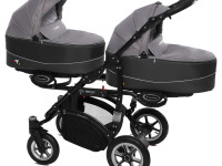 babyactive Коляска для двойни 2в1 twinni silver