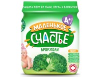 "Маленькое счастье" Пюре из брокколи (4 м. +) 80 гр. 