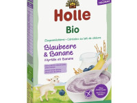 holle bio organic terci de orez сu lapte capră, afine și banane (6 l+) 200g.