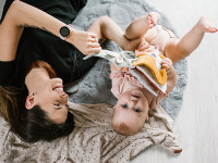 babyono-8128 1479/03 Плед трикотажный бамбуковый (75 x 100 см) бежевый