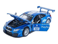 msz 68255a/1 mașinuță metalică bmw m6 gt3 (1:24) cu sunete și lumini 