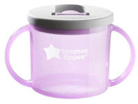 tommee tippee tt0049 cana cu manere "basics first cup" 190 ml.  (4 luni+) mov 