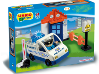 androni giocattoli 8545-0000 constructor "mașină de poliție“ (22 el.)
