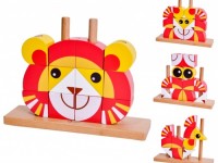 classic world 5106 set de cuburi din lemn "leu"