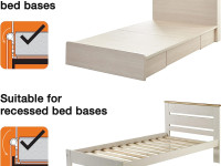 dreambaby g7752 barieră de siguranță pe pat nicole extra wide (alb)