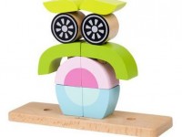 classic world 3708 set de cuburi din lemn "bufnita"