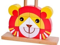 classic world 5106 set de cuburi din lemn "leu"