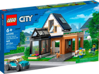lego city 60398 Конструктор "casă de familie și mașină electrică" (462el.)