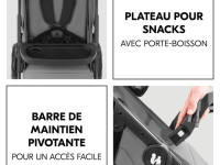 hauck cărucior 3 in 1 shop n care trio set grey