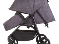 chipolino cărucior pentru gemeni top stars kbtp02501an anthracite