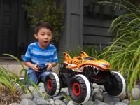 hot wheels hgv87 mașină monster trucks „tiger” cu telecomanda 