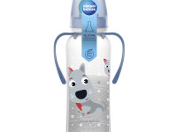 canpol 11/845 sticluta cu mâner "happy animals" 250ml.(12+)