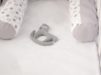 veres 302.01.6 perna pentru alaptare "comfort long" (170х52 cm.) stele alb-gri