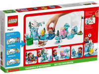 lego super mario 71417 setul adăugător "fliprus snow adventure" (567 el.)