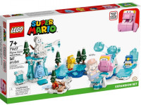 lego super mario 71417 setul adăugător "fliprus snow adventure" (567 el.)