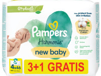 pampers Șervețelele umede harmonie new baby (4х46) 184 buc.