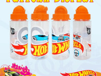 kids licensing hw00011 Бутылка тритановая с ремешком "hot wheels" (500 мл)