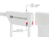 kinderkraft Ворота безопасности "safe snap" (75-82 см.) белый