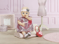 zapf creation 705438 set de îmbrăcăminte baby annabell „tinuta glamourous” (43 cm.)