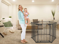 dreambaby g2161bb Ворота безопасности 6 секций "royale converta 3 in1" (до 3,8 м.) черный