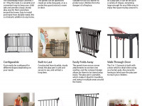 dreambaby g2161bb Ворота безопасности 6 секций "royale converta 3 in1" (до 3,8 м.) черный