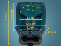 kinderkraft Автокресло i- guard i-size 360°С гр.0+/1 (40-105 см.) серый