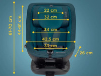 kinderkraft scaun auto i- guard i-size 360&deg;С gr.0+/1 (40-105 cm.) gri