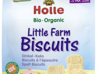 holle bio organic biscuiti "little farm" din griu spelt (10 luni +) 100 gr.
