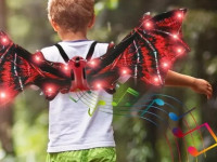 67744 aripi de dragon pentru copii cu sunet și lumină (în sort.)