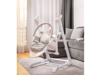 caretero 7650 Стул для кормления - качели "indigo" чёрный 