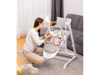 caretero 7650 Стул для кормления - качели "indigo" чёрный 