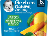 gerber Пюре "Яблоко-морковь-манго" (6 м+) 80 гр.