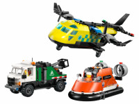 lego city 60505 constructor "remix avion, camion de service și nava cu pernă de aer" (990 el.)