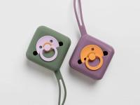 bibs container pentru depozitarea suzetelor "pacifier case" dusty blue
