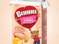 Винни terci cu lapte 3 cereale cu mango și banană (6 m +) 200 gr.