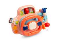 toyz 9015 Игрушка музыкальная 7962 "Руль" розовый