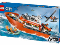 lego city 60504 constructor "barcă de salvare și elicopter al pazei de coastă" (742 el.)