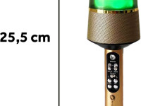 n-gear Портативный беспроводной bluetooth-микрофон для караоке "star mic" starmic100gold золотой