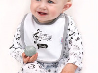 new baby 32049 bluza cu nasturi "music" m. 68 (4-6 luni)
