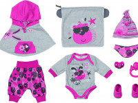 zapf creation 832561 set haine pentru păpuși "baby born deluxe first arrival" (43 cm.)