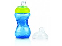 nuby id9648 cana anti-varsare cu nasuc moale (9m +) 300 ml. 