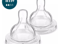 avent scy762/02 tetina din silicon "anti-colic"  (1m+) 2 buc.