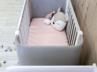 veres 05.3.1.212.17 patuț pentru copii ЛД5 monaco velour (alb/gri)