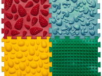 ortek 07789 covoraș ortopedic pentru masaj puzzle "mix" (4 el.)