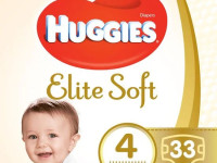 huggies elite soft 4 (8-14 кг.) 33 шт.