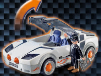 playmobil  9252 construcor "super agent r cu o mașină de curse"